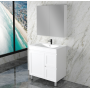 Mia 750 Matte White Free Standing Vanities Cabinet Only